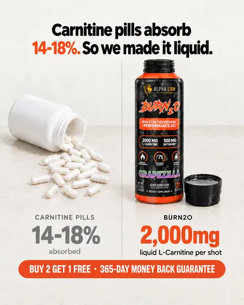 Alpha Lion spec ad: Carnitine pills