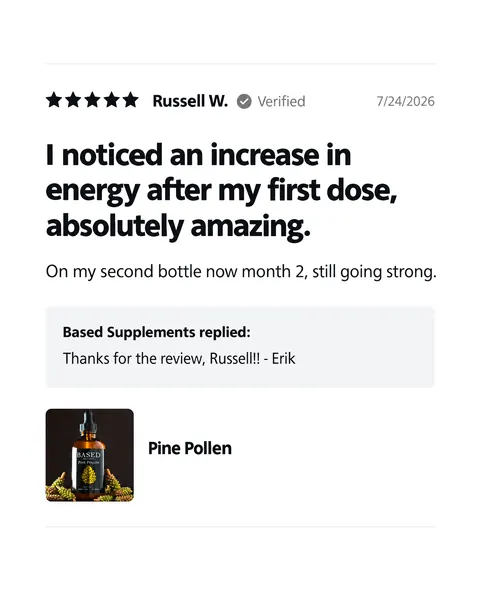 Based Supplements spec ad: First dose