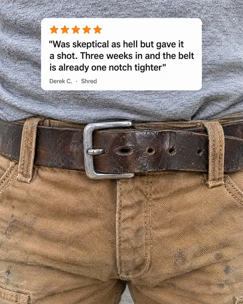 Tradesman Nutrition spec ad: Belt notch