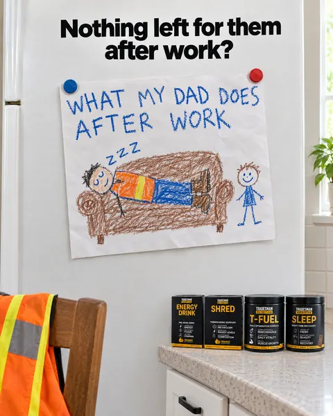 Tradesman Nutrition spec ad: Kid drawing